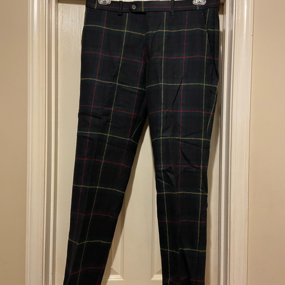 Lauren Ralph Lauren Men's Plaid Pants - Black, Red, Yellow
